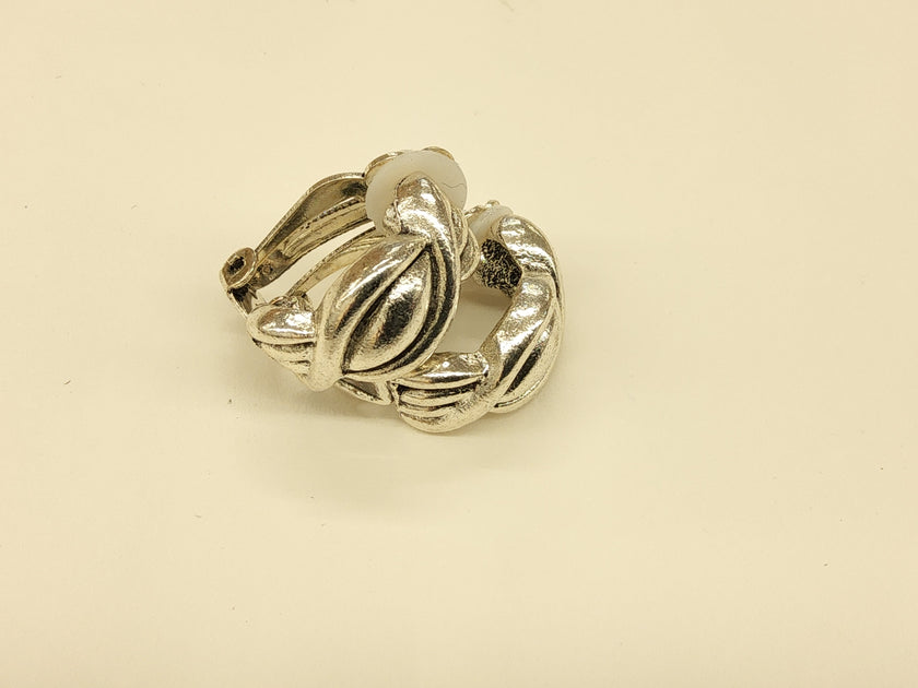 Violet Design Clip On Earrings