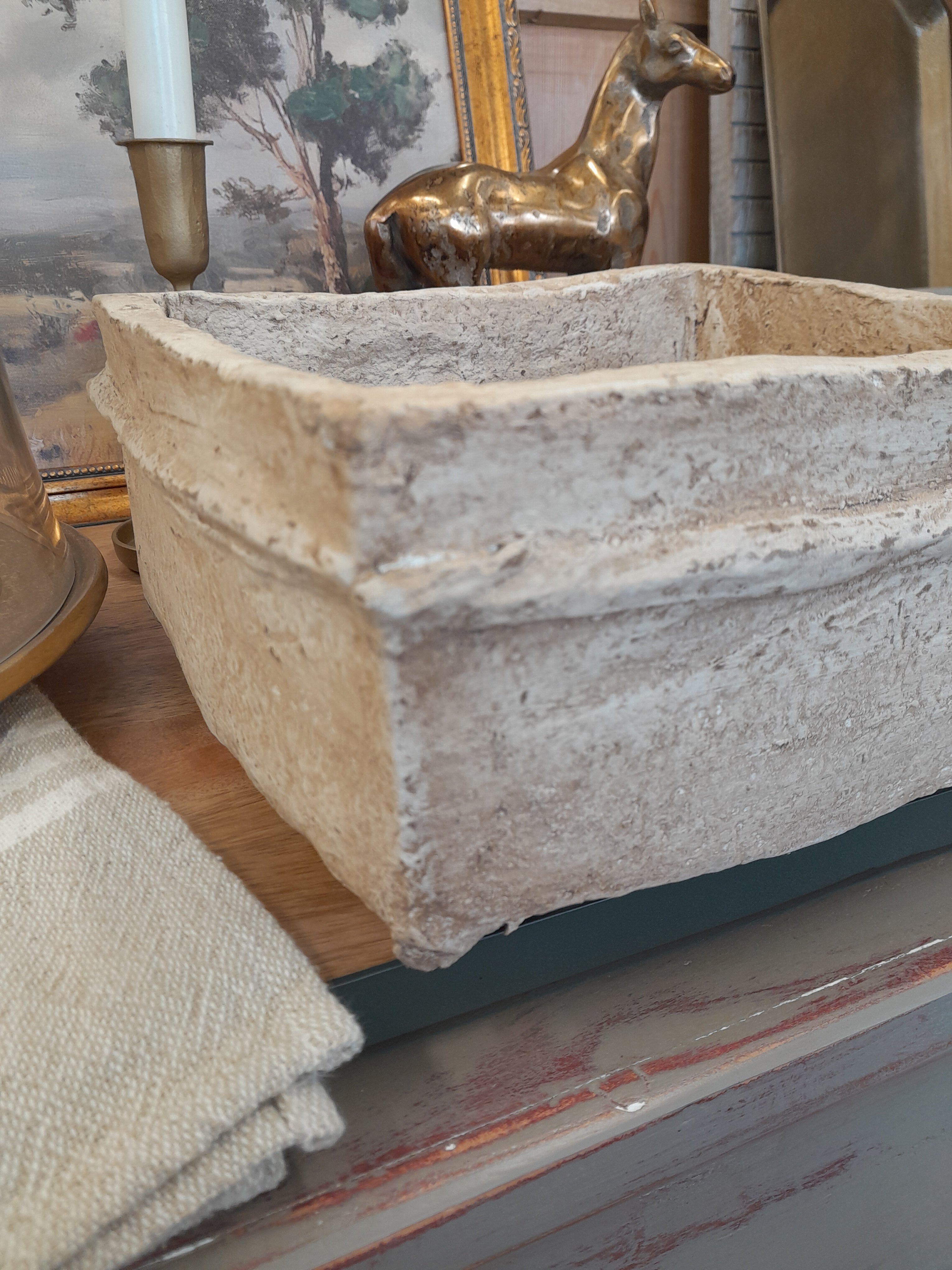 Paper Mache Pot-Rectangle