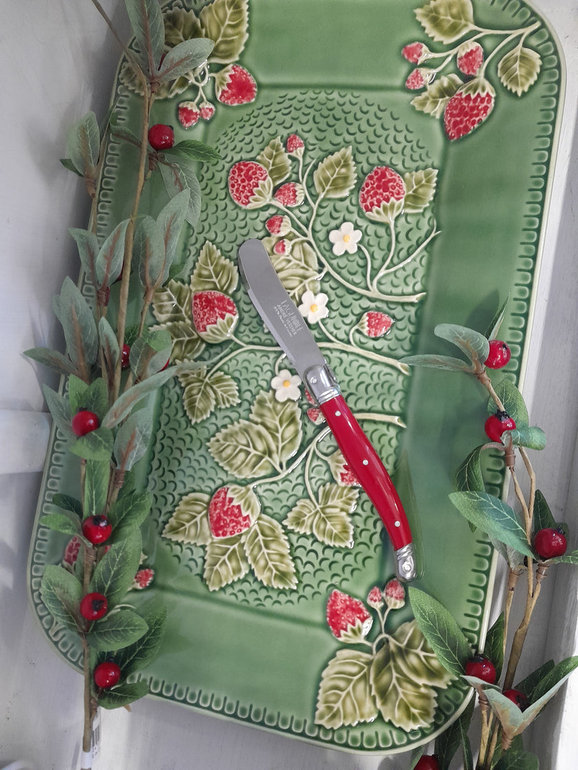 Bordallo Pinheiro Strawberry Platter (34cm)