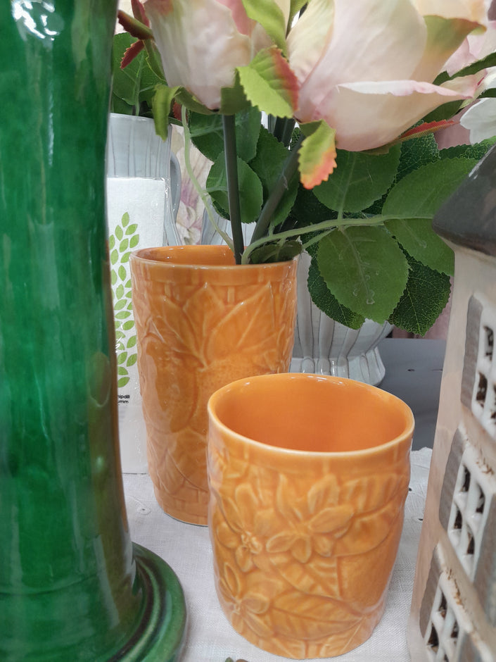 Bordallo Pinheiro Tall Tumbler Oranges in-store at Villarosa Maison Nelson NZ