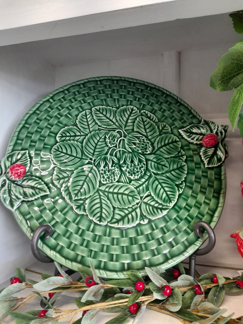 Bordallo Pinheiro Strawberry Cheese Tray