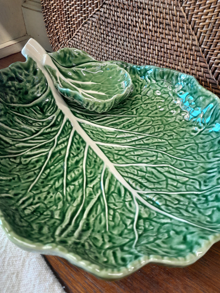 Bordallo Cabbage Leaf Salad Bowl 34cm