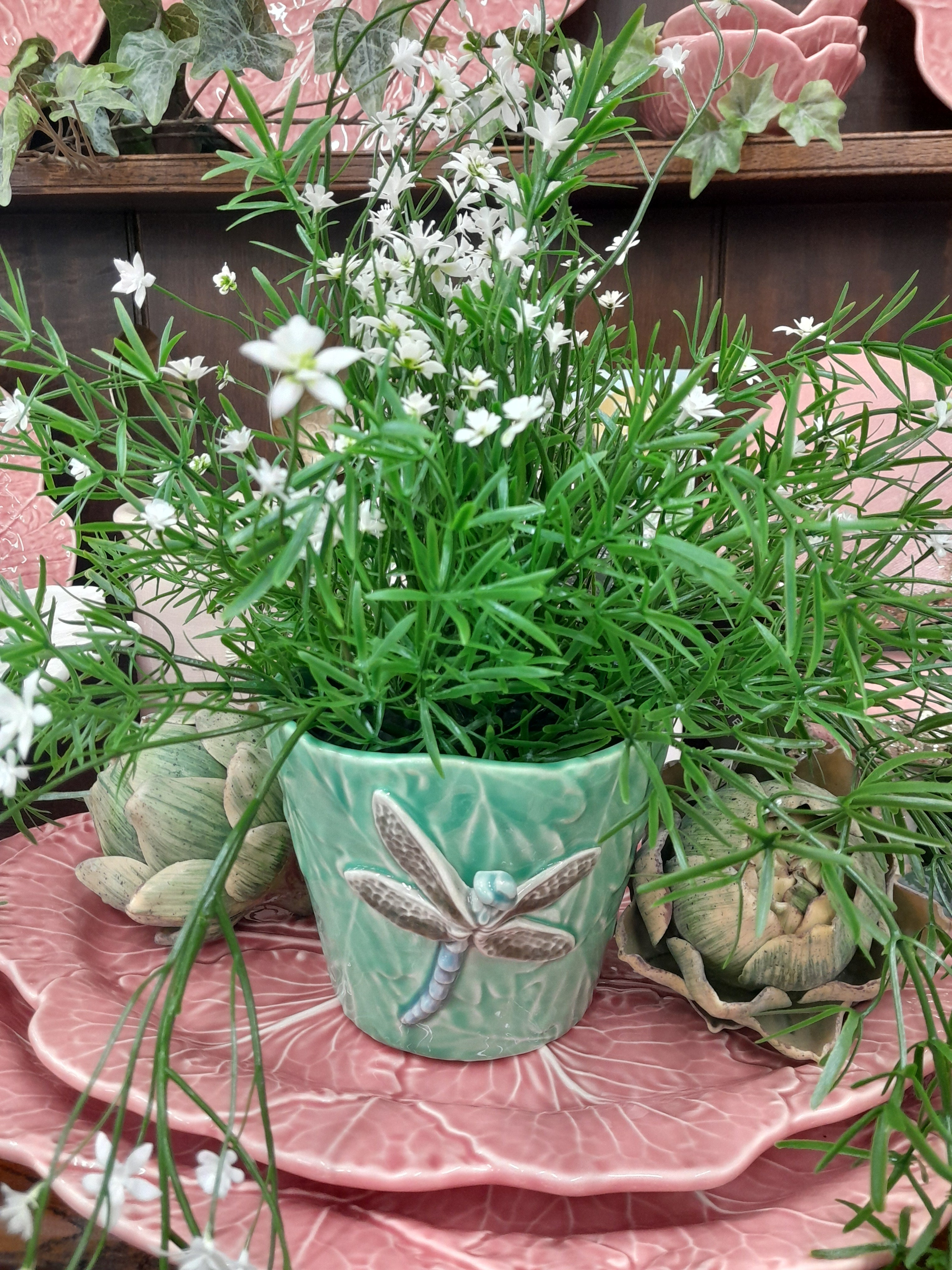 Bordallo Pinheiro Dragonfly Pot
