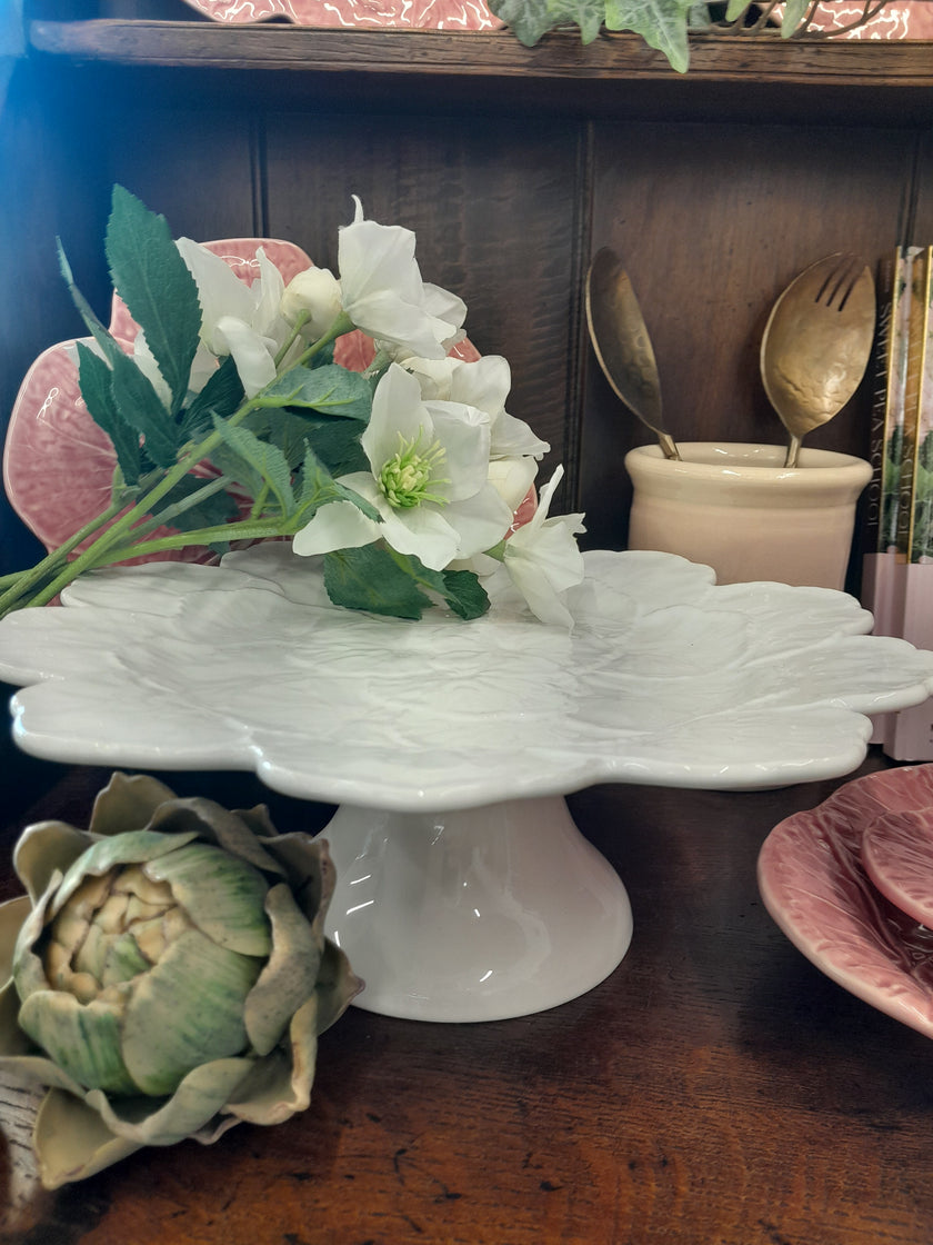 Bordallo Pinheiro Geranium Cake Stand