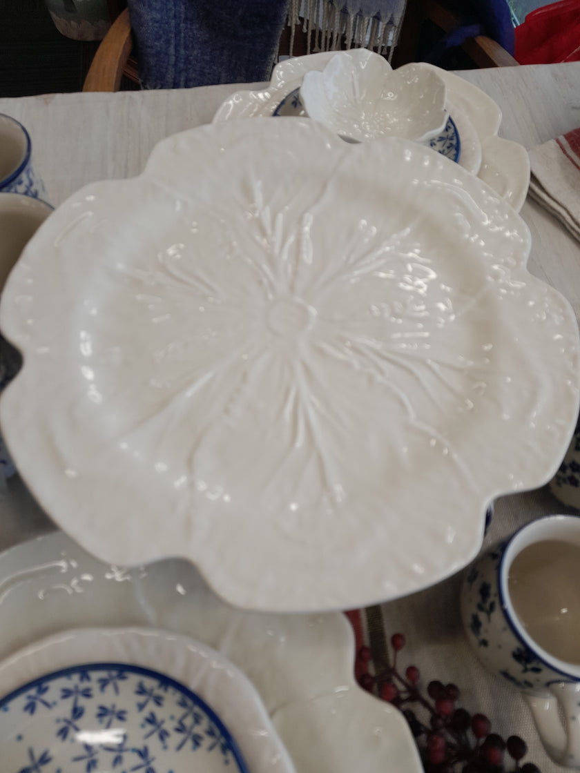 Cabbage Cake Stand 31cm Beige