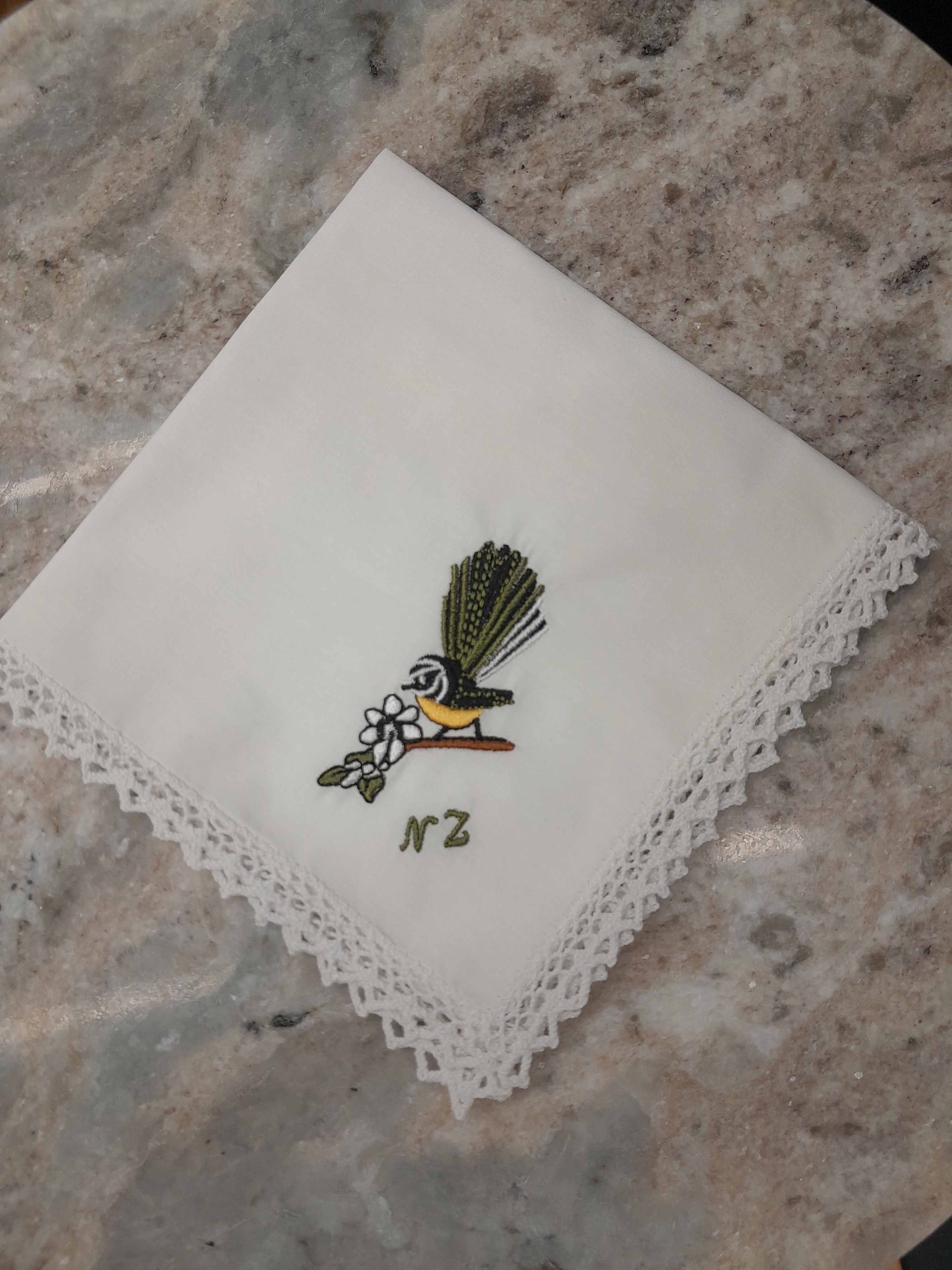 Tritex Lace Border Cotton Hankie