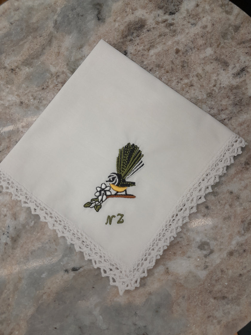 Tritex Lace Border Cotton Hankie