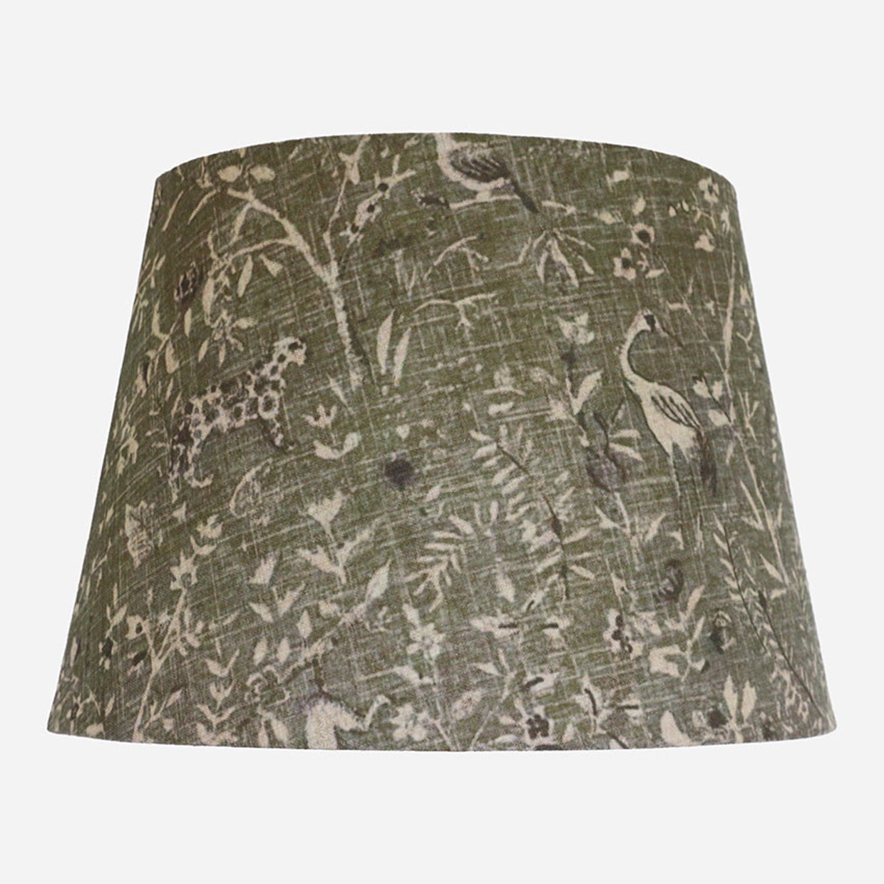 Round Linen Shade Sage Jungle Tall