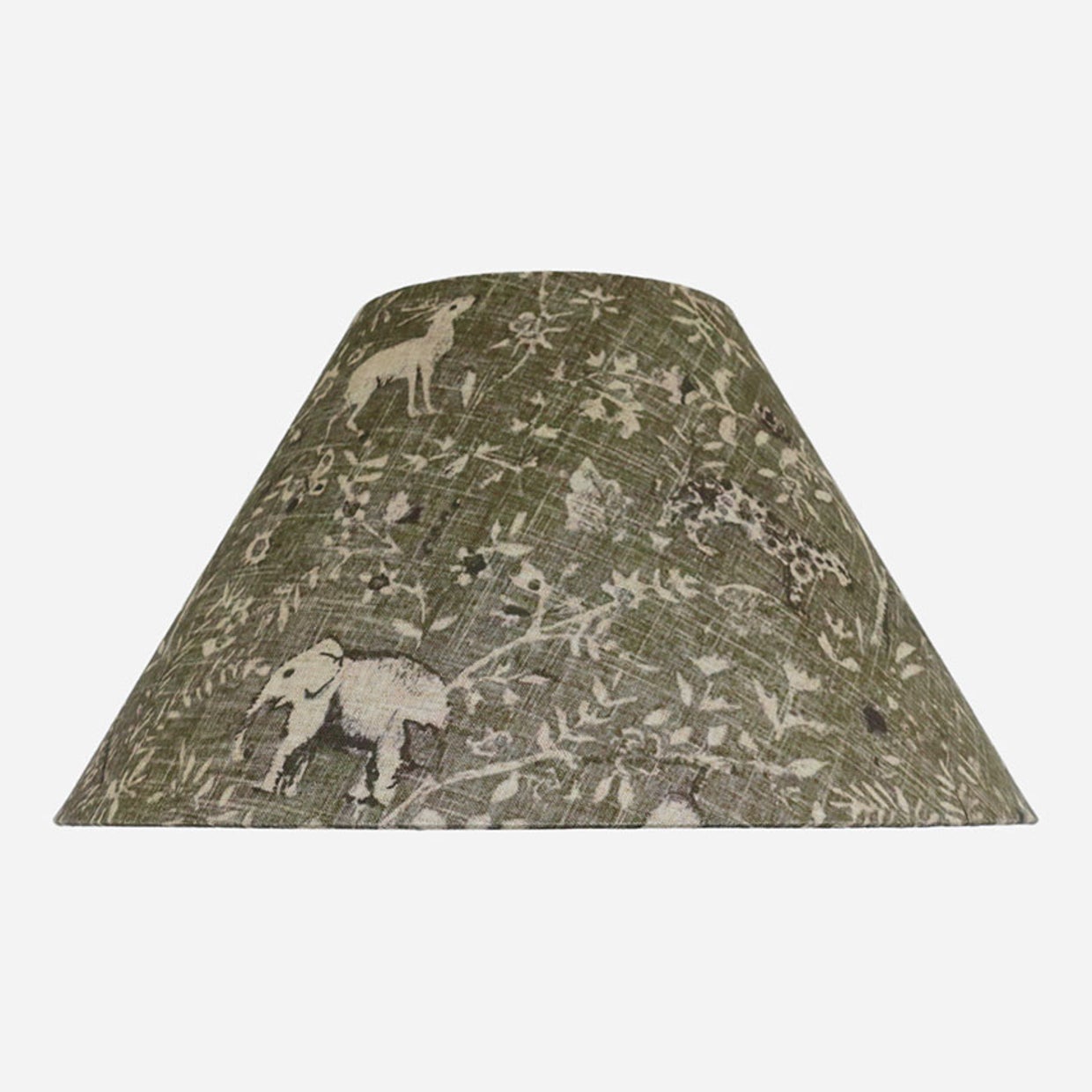 Round Linen Shade Sage Jungle 56cm