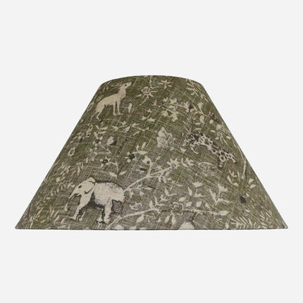 Round Linen Shade Sage Jungle 56cm