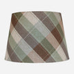 Round Linen Shade Tartan Tall