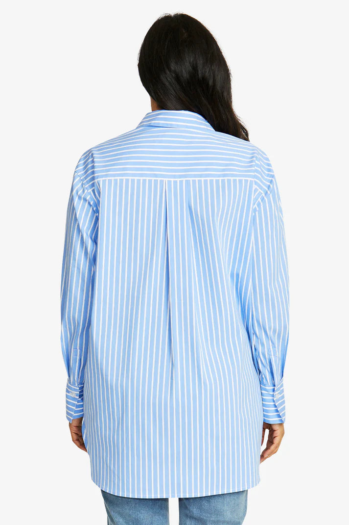 Pingpong Jordan Shirt in Ballad Blue Stripe