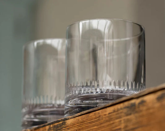 The Vintage List Whisky Glasses Spears Design set of 2