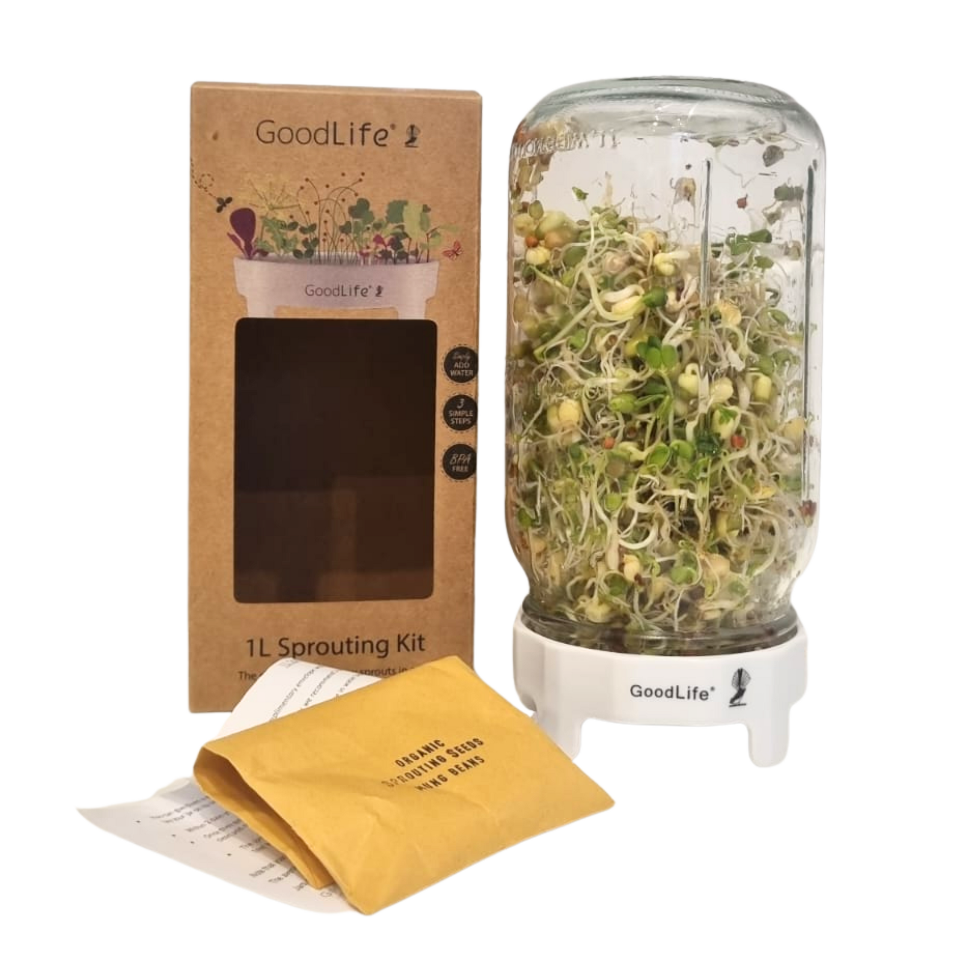 Goodlife 1L Sprouting Jar