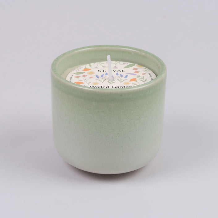 St. Eval Walled Garden Candle Ceramic Pot