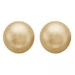 Spanish Pearl Stud Earrings - Olive Tiger