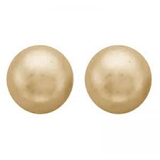 Spanish Pearl Stud Earrings - Olive Tiger