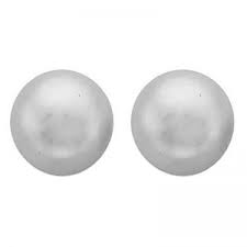 Spanish Pearl Stud Earrings - Olive Tiger