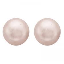 Spanish Pearl Stud Earrings - Olive Tiger
