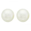 Spanish Pearl Stud Earrings - Olive Tiger