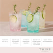 Twine Living Shatterproof Embossed Tumbler Set of 4