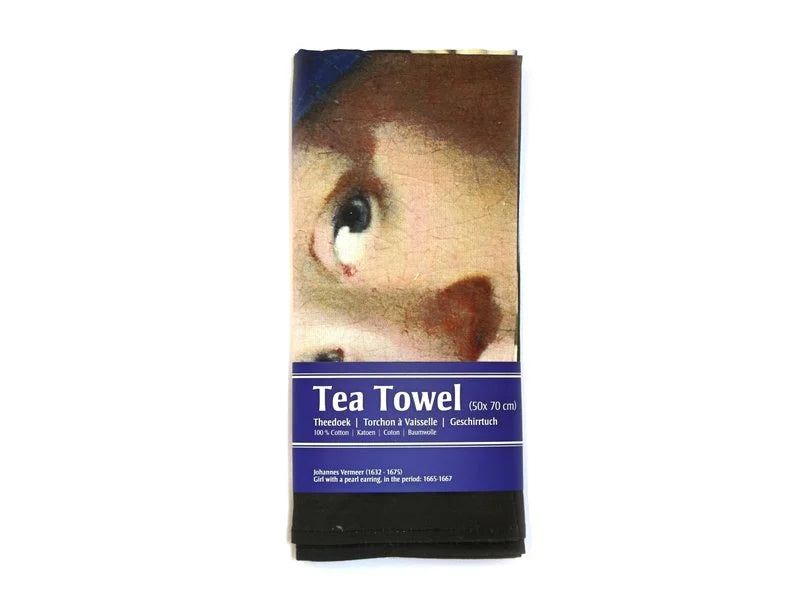 Girl with a Pearl Earring Tea Towel