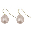 Spanish Pearl Teardrop Earrings - Olive Tiger