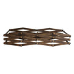 Iron Wine Rack in Antique Brass Finish