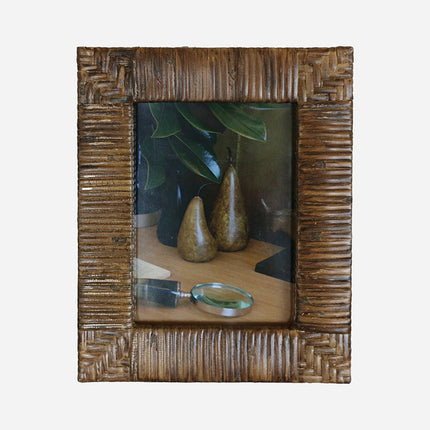 Woven Photo Frame, Walnut colour-Various