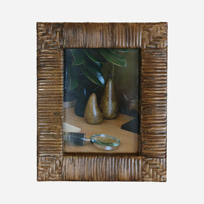 Woven Photo Frame, Walnut colour-Various
