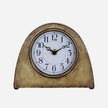 Arched Mantle Clock in Antique Brass Finish
