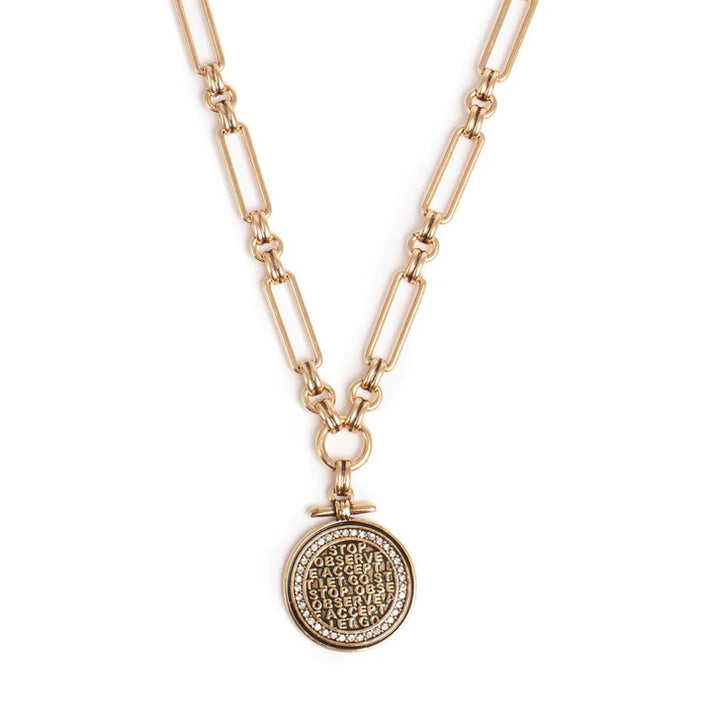 Coins of Relief Necklace Short by A&C Oslo