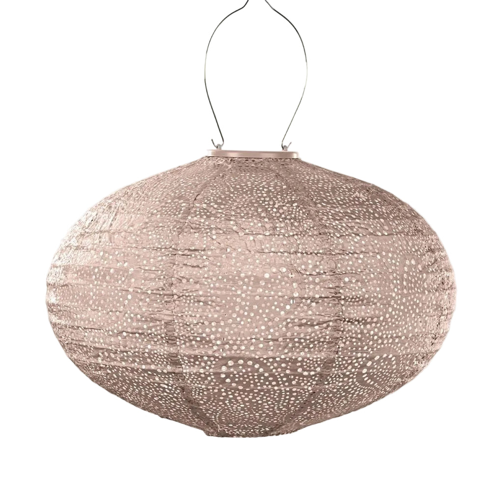 Lumiz Lantern-40cm Oval Soft Blush Paisley