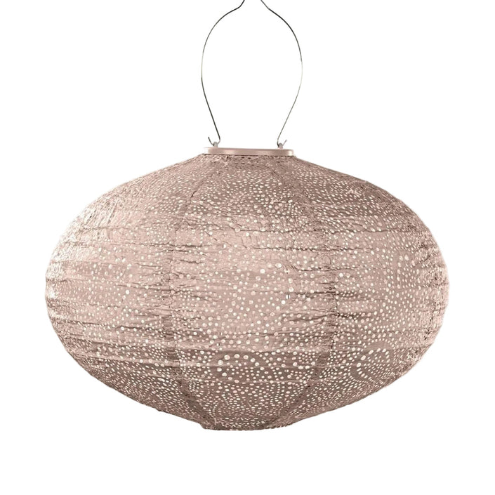 Lumiz Lantern-40cm Oval Soft Blush Paisley