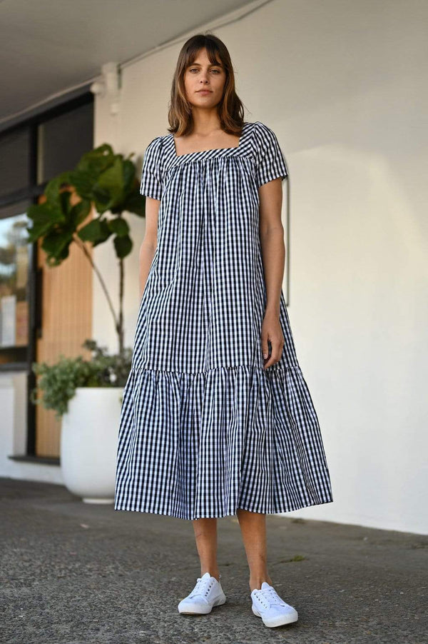 Wyatt Wylde Gingham Dress - Lenny Midi