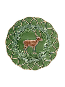 Bordallo Pinheiro Hunting Deer Plate