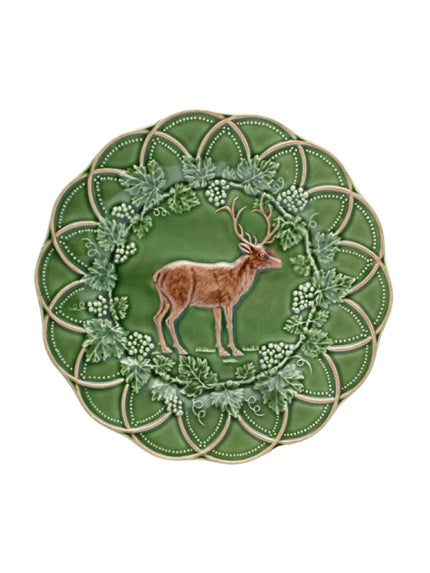 Bordallo Pinheiro Hunting Deer Plate