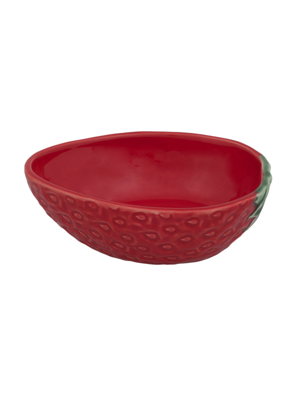 Bordallo Pinheiro Strawberry Oval Bowl 13.5cm