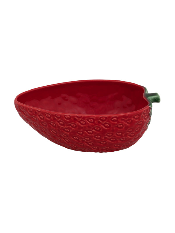 Bordallo Pinheiro Strawberry Oval Bowl 24cm