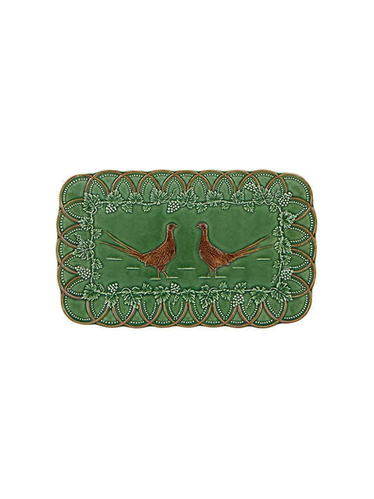 Bordallo Pinheiro Grove Pheasant Tray (34cm)