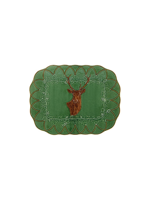 Bordallo Pinheiro Grove Deer Tray (47.5cm)