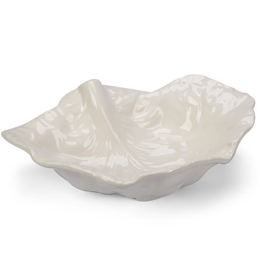 Cabbage Leaf Crooked 35cm Beige