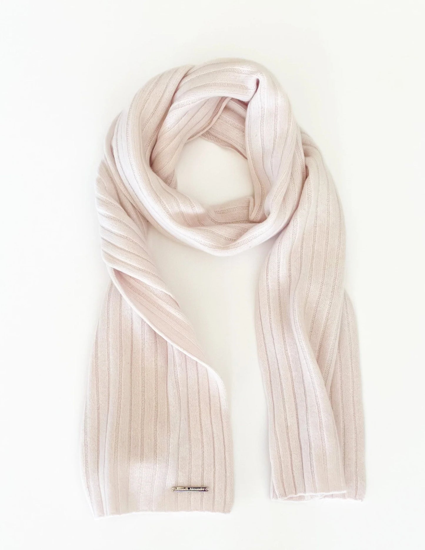 Amanda Alexander Ribbed Cashmere Scarf