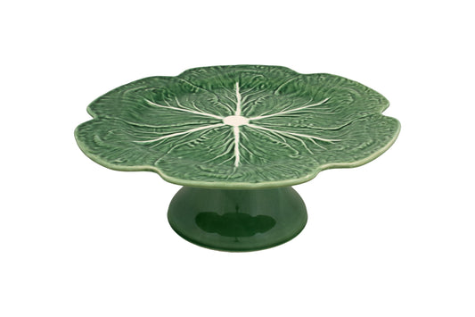 Bordallo Pinheiro Cabbage Cake Stand