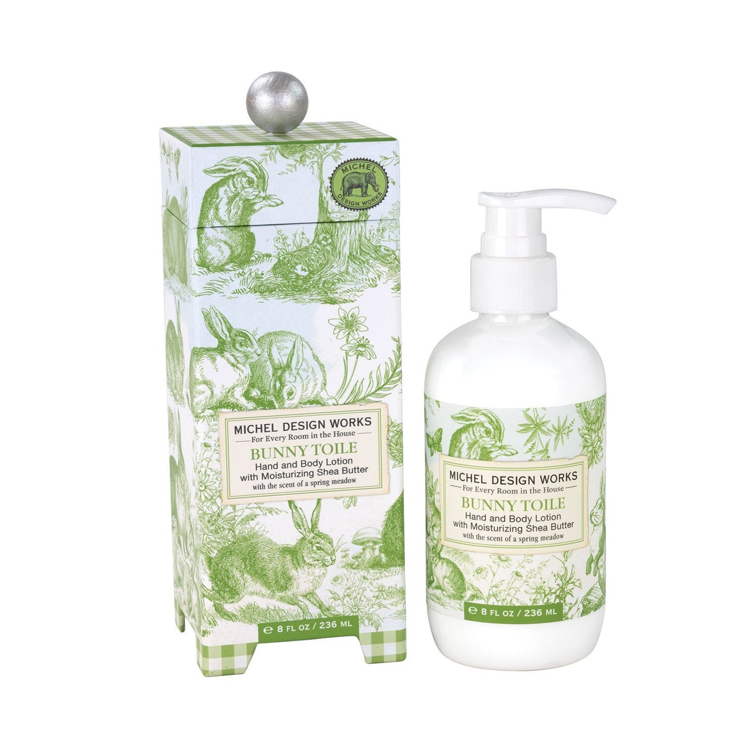 MICHEL DESIGN WORKS BUNNY TOILE HAND & BODY LOTION