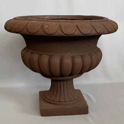 Short Rusty Urn Large