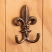 Fleur-De-Lis Double Cast Iron Hook - Salisbury