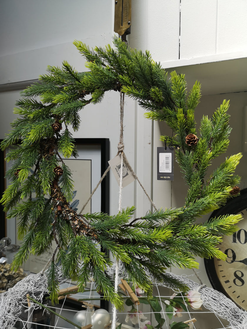 pine cone wreath