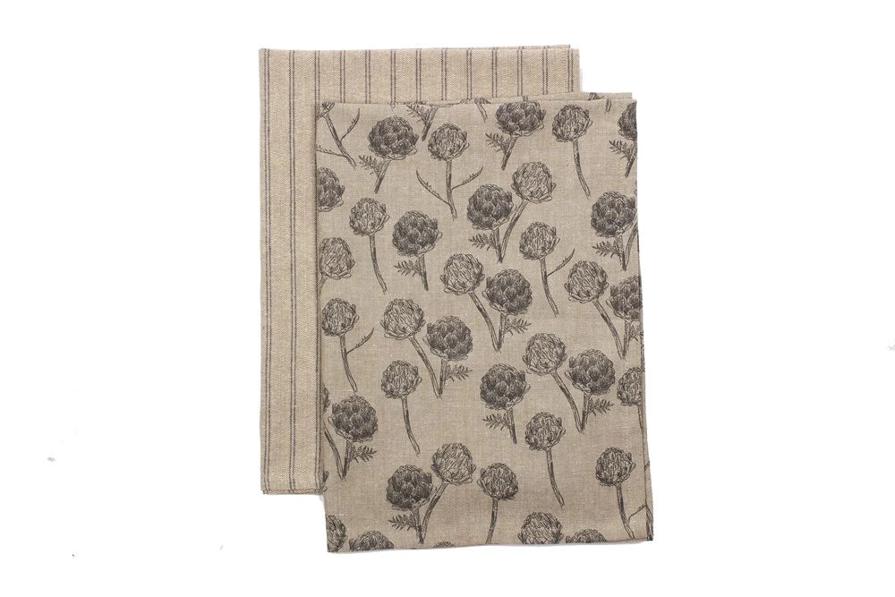 Raine & Humble Artichoke Tea Towel (Pack of 2 or Single)