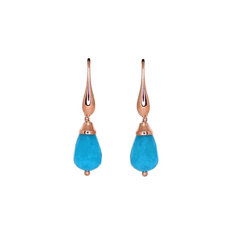 Small Quartz Teardrop Earrings by Simply Italian